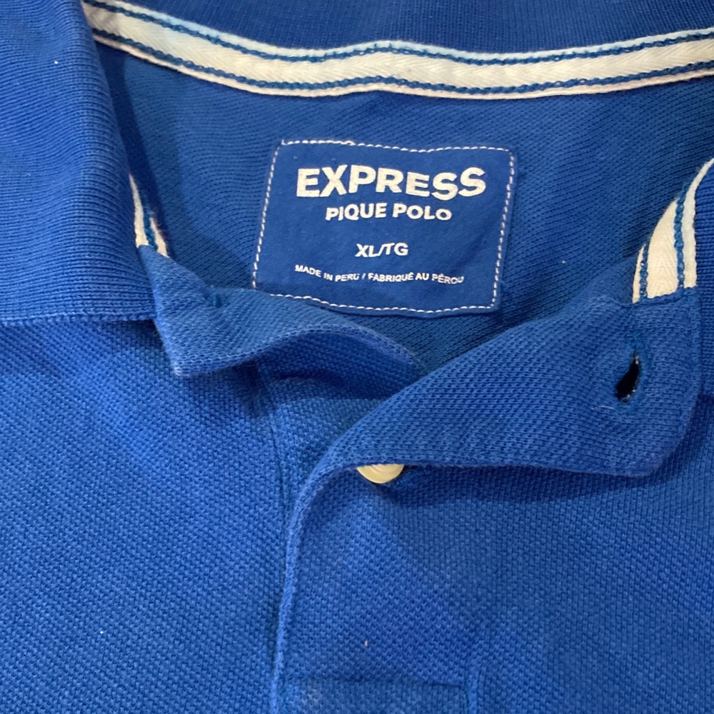 Express Pique Polo Shirt - Royal Blue